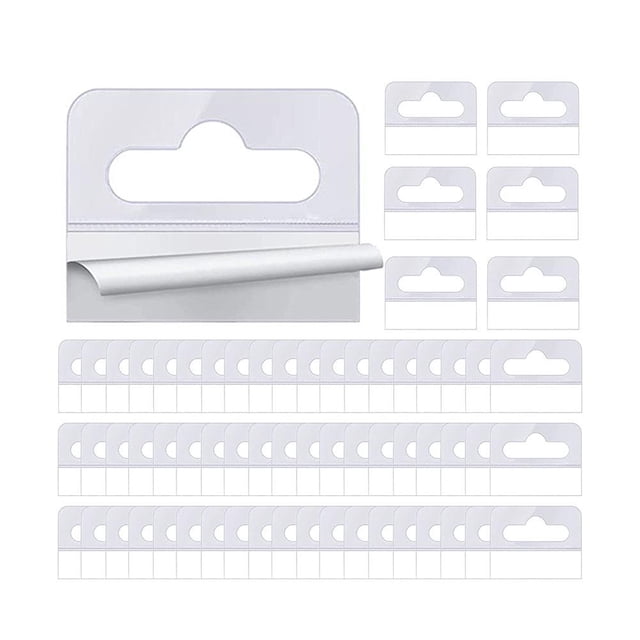 100pcs Plastic Hook PET Hook Hanging Piece PVC Hook Aircraft Hook Hole H2X1