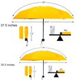 thumbnail image 3 of TradMall Mini Travel Umbrella Portable Lightweight Compact Parasol with 95% UV Protection for Sun & Rain Yellow, 3 of 5
