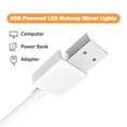 thumbnail image 2 of Yeacher 10 PCS LED Makeup Mirror Lights 3 Color Modes Vanity Mirror Lights Bathroom Mirror Light with USB Cable LED Strip Lights, 2 of 8