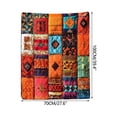 thumbnail image 2 of A Diamond Stitchs Patterns Flannel Blanket Flannel Material Double Sided Printing For Home Use Size 70X100Cm 1Pc Weight 0.44 Pounds, 2 of 5