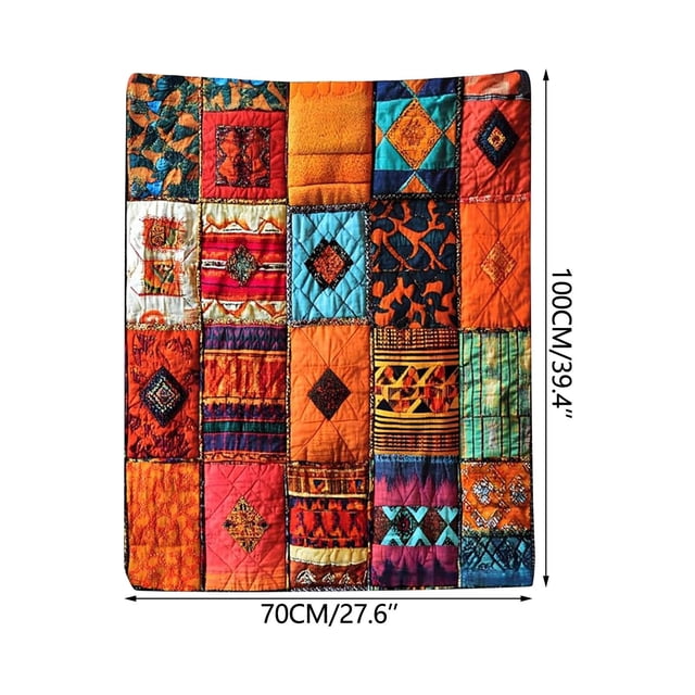 Diamond Stitched Patterns Flannel Blanket