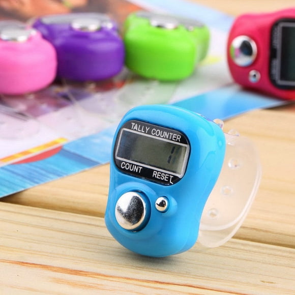 Dvkptbk Lcd Counter Digital Digit Lcd Electronic Hand Finger Tally Counter For, School & Sport Fitness & Yoga Equipment