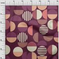 thumbnail image 3 of oneOone Polyester Spandex Wine Fabric Geometric Sewing Material Print Fabric By The Yard 56 Inch Wide, 3 of 4