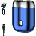 thumbnail image 1 of Repertoireof Shaver, Upgraded Electric Shaver for Men - Dual Magnetic Head, 7500 Rpm, Wet & Dry Usb Rechargeable Pocket Razor, Portable Mini Travel Razor, Waterproof & Low Noise (Blue), 1 of 8