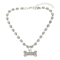 thumbnail image 1 of Miangastore Pet Dog Necklace Adjustable Pet Necklace Pet Cat Collar Dog Rhinestone Necklace, 1 of 8