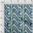 thumbnail image 1 of oneOone Georgette Viscose Fabric Stripe & Chevron Ikat Print Sewing Fabric BTY 42 Inch Wide, 1 of 4