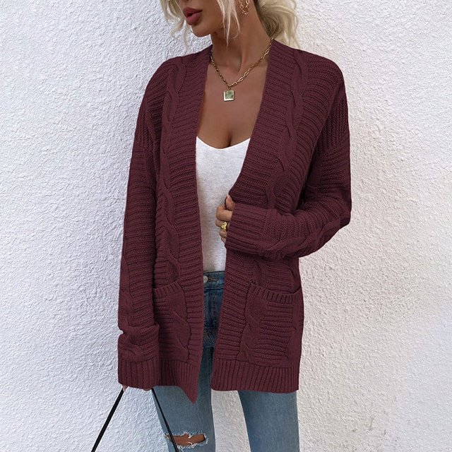 Cardigans pour Femmes Chandail Uni pour Femmes Haut Chandail Ample Cardigan Manteau Tenues Mignonnes d'Automne pour Femmes en Liquidation