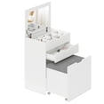 thumbnail image 1 of HOMCOM Vanity Set, Makeup Vanity Desk with Flip Top Mirror, White, 1 of 10