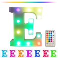 thumbnail image 2 of LiveSatisfy Clearance Colorful Light Up Letters, LED Letter Lights Marquee Letter Signs Battery Powered, Letter Lamp with Remote for Birthday Party Wedding Home Bar Christmas Decorations, 2 of 7