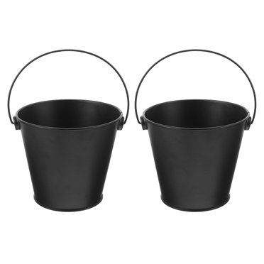 2pcs Ash Bucket Grill Drip Grease Bucket Iron Barbecue Bucket Fireplace Ash Bucket Charcoal Bucket Ash Can Ash Pail For Fireplaces Fire Pits