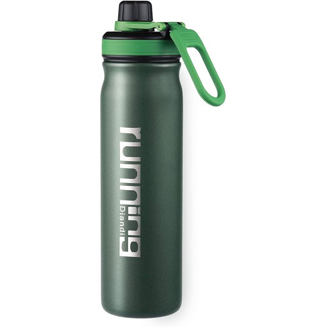 Bouilloire Isolée en Acier Inoxydable 24OZ / Bouteille d'Eau de Sport / Sans BPA, Antichute, Réutilisable, Flasque Thermique de Randonnée