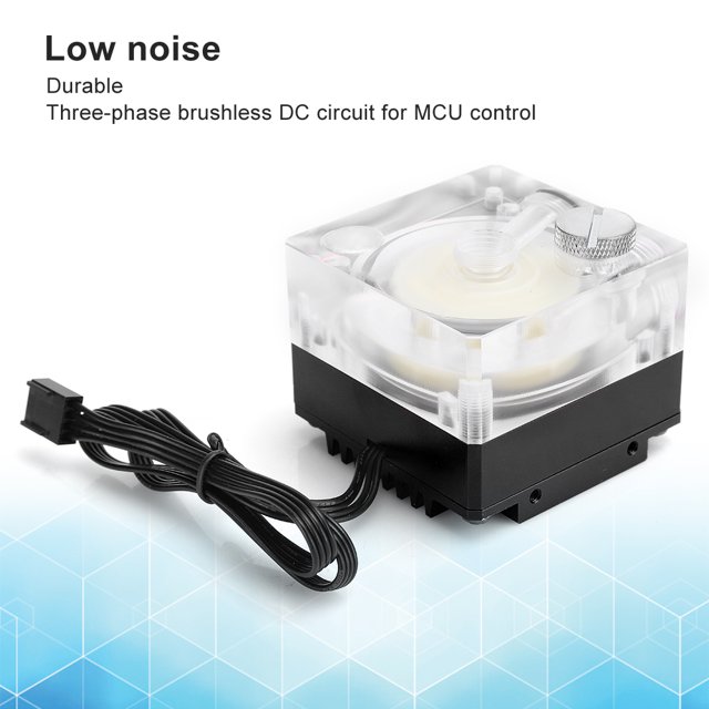 Water-Cooled Pump PWM Pump DC12V for Small 4P Interface Black,Blue,Red,Golden,Silver