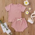thumbnail image 2 of Birdeem Childrens Clothing New Summer Stripe T-Shirt Short Sleeve Shorts Two Piece Set Multi-Color Style, 2 of 9