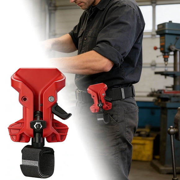 Heavy Duty Tool Bag Storage Solution for Workshop and Construction Projects with Quick Release ABS Hook and Elastic Straps