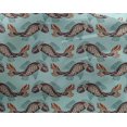 thumbnail image 4 of oneOone Georgette Viscose Fabric Fish Block Printed Fabric 1 Yard 42 Inch Wide, 4 of 4