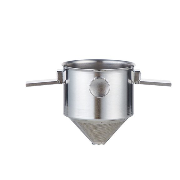 Égouttoir pour Café Filtre Réutilisable en Acier Inoxydable, Métal, Sans Papier, Portable, Pliable, Cafetière pour Infusion 1 2 Tasses, Camping, Voyage, Maison