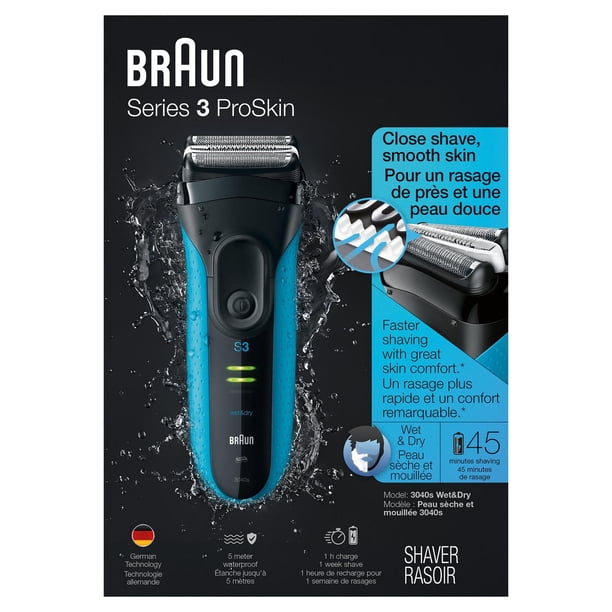 Braun Series 3 Proskin Shave&Style 3-in-1 Electric Shaver, Wet and