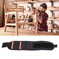 thumbnail image 4 of TFixol Bracelet Magnétique Robuste pour Électriciens et Charpentiers - Conception à Aimants Multi-Rangées, Polyester Durable, Support pour Clous et Vis, Orange, 4 of 6