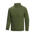 thumbnail image 1 of fatyb Chandail pour Hommes à Col Roulé Décontracté Tricoté Extensible à Manches Longues Hauts Chauds d'Automne Hiver pour Hommes, 1 of 5