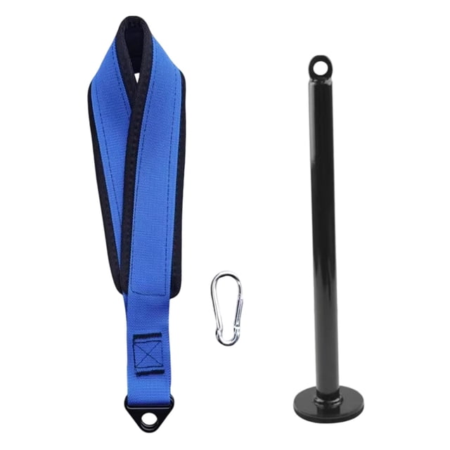 Almencla Arm Wrestling Strap 14.96inch Wrist Exerciser Training Arm Strength Training Blue