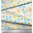 thumbnail image 3 of Soimoi Green Rayon Fabric Floral Printed Fabric 1 Yard 56 Inch Wide, 3 of 3