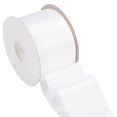 thumbnail image 1 of Joycrosso White Ribbon 3 Inch Wide Thick Fabric Ribbon, 50 Yards Double Faced Satin for Chair Sash Bows Making Bouquet Sewing Christmas Decoration, 1 of 7