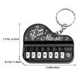 thumbnail image 4 of Miangastore 2 Pcs Porte-Clés Piano Mini Clavier Porte-Clés Instrument Sac Pendentif Charme, 4 of 9