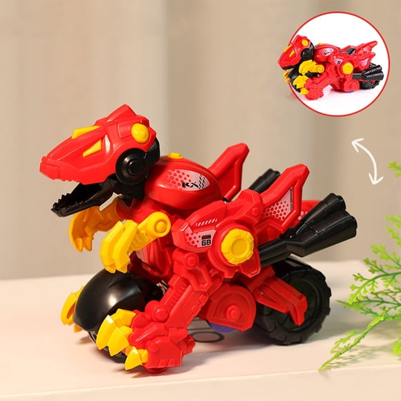 Educational Toys,Pretend Play Toys for Toddlers,Dress Up Toys,Educational Toy for 1 Year Old Boys Girls,Child Collision Dinosaur Deformation Car Boy Engineering Car Impact Deformation Toy