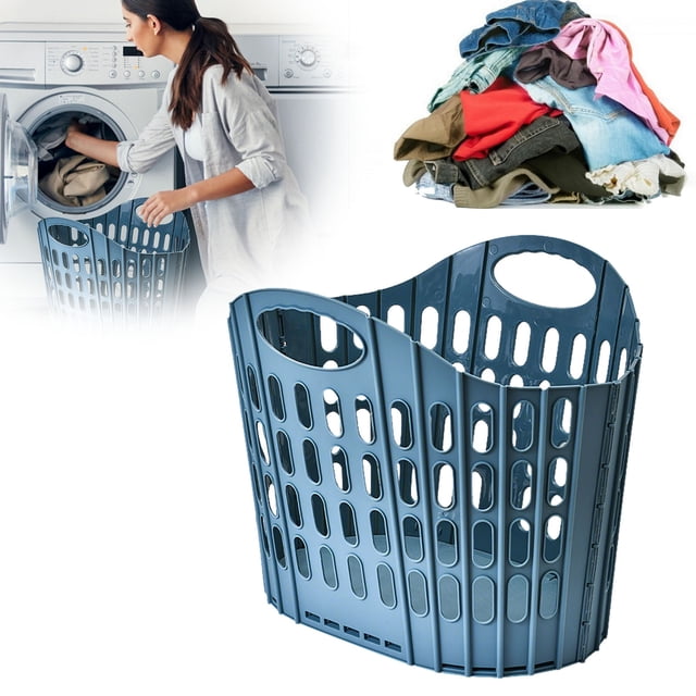 Organisateur de Rangement Pliable pour Lessive, Durable et Léger, pour Vêtements et Jouets, Conception Gain de Place