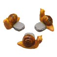thumbnail image 3 of S SERENABLE 3 Pcs Pieds de Pot en Résine en Forme d'Animal Base de Pot de Fleurs pour Patio Porche Bureau Escargots, 3 of 9