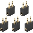 thumbnail image 1 of 5 Pack Airplane Flight Headphone Adapters 3.5 mm Jack, 1 of 1