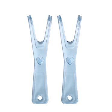 2pcs Dental Floss Holders Reusable Flosser Handle Holders Refillable Floss Stick