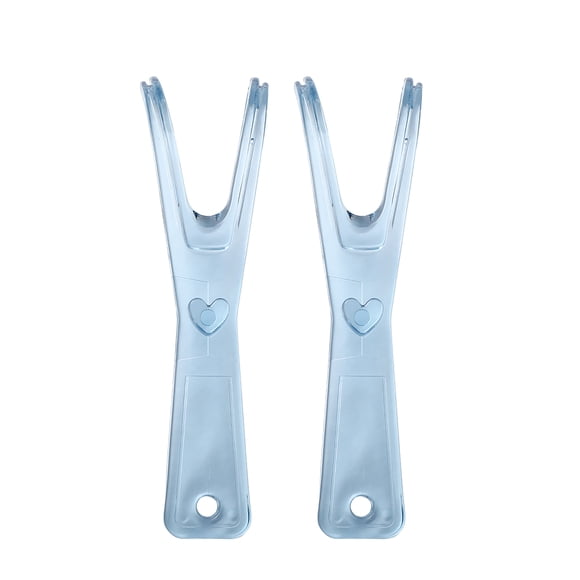 2pcs Dental Floss Holders Reusable Flosser Handle Holders Refillable Floss Stick