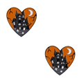 thumbnail image 2 of Maytalsory Exquisite And Fashionable Halloween Enamel Pin Brooch Gift For Gothic Jewelry Enthusiasts castle 2Set, 2 of 6