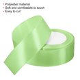 thumbnail image 3 of Unique Bargains 1.5 Inch Wide 24 Yards Satin Ribbon, Double Face Solid Crafts Roll for Party Home DIY Wrapping Decoration, Light Green, 3 of 6