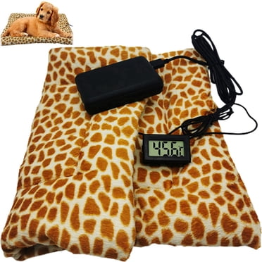 Tapis Chauffant pour Animaux de Compagnie Réglable - 3 Vitesses Lit Chauffant Électrique pour Chien Tapis Chauffant pour Chat