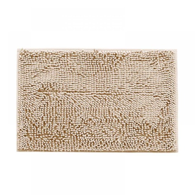 Chenille Bathroom Rug Mat 16”x24” Extra Soft and Absorbent Shaggy Rugs Machine Washable Quick Dry Bath Mat Plush Carpet for Tub Shower and Bath Room Floor Mats Navy Blue