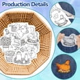 thumbnail image 3 of HLONK 4 Sheets 16Pcs Wedding Dress Water Soluble Hand Sewing Stabilizers for Fabric 11.6x8.2 Inch Embroidery Stitch Practice Embroidery Patterns Transfers for Embroidery Beginners Lovers, 3 of 7