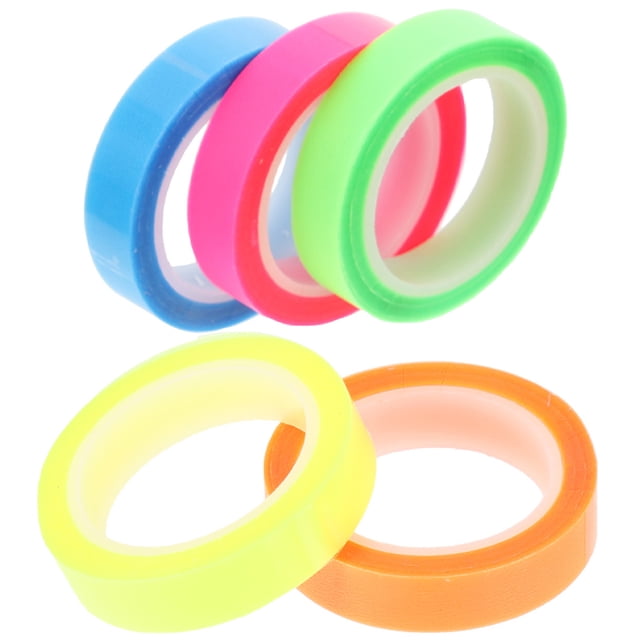 5 Rouleaux de Rubans de Lecture Transparents Rubans Adhésifs pour Surligneurs de Phrases pour École Bureau