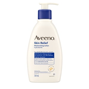 Aveeno Skin Relief Moisturizing Lotion, Shea Butter, Oat, Dimethicone, Dry Skin Body Moisturizer, Fragrance Free