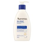 Aveeno Lotion hydratante de soulagement de la peau, beurre de karité, avoine, diméthicone, hydratant du corps sec de peau, sans fragrance