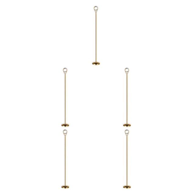 Baohd Contemporary Table Number Holder Photo Stand for Trendy Hotel Settings Gold 40cm 5Set