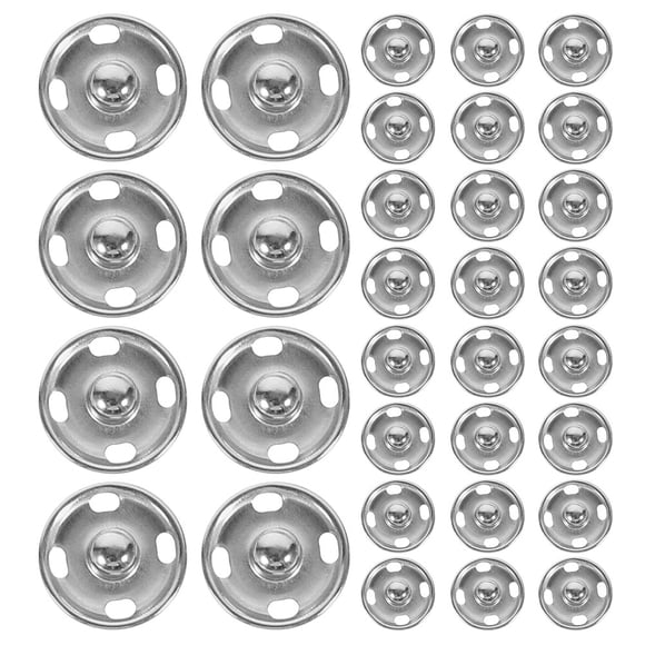 Shisuyan Clips et Attaches Métalliques Argent 100 Pcs 0.6x0.6x0.2In