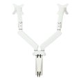 thumbnail image 3 of Scranton & Co Bras Double pour Moniteur pour Écrans de 17 Pouces-30 Pouces en Aluminium Blanc, 3 of 7