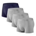 thumbnail image 1 of Plebaso Mens Boxer Briefs Stretch Comfortable Quick Dry Underwear Soft Breathable Boxers for Men (4 Pack), 1 of 2