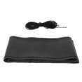 thumbnail image 3 of Steering Wheel Cover, Beautiful 37-38cm Hand Sewing Steering Wheel Cover Creative  For Protect Steering Wheel For Car Interior Decoration Black+Black Thread, 3 of 8