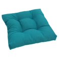 thumbnail image 1 of 19-inch Squared Spun Polyester Tufted Dining Chair Cushion - Aqua Blue, 1 of 1