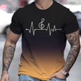 thumbnail image 2 of LUOGENLI T-shirts pour Homme pour Hommes T-Shirt à Imprimé Numérique Col Rond Manches Courtes T-Shirt T-shirts pour Hommes T-shirts Graphiques T-shirts d'Été Vêtements d'Été pour Hommes T-shirts pour Hommes T-shirts Graphiques Vintage Vêtements d'Été Brun XXXXXL, 2 of 4