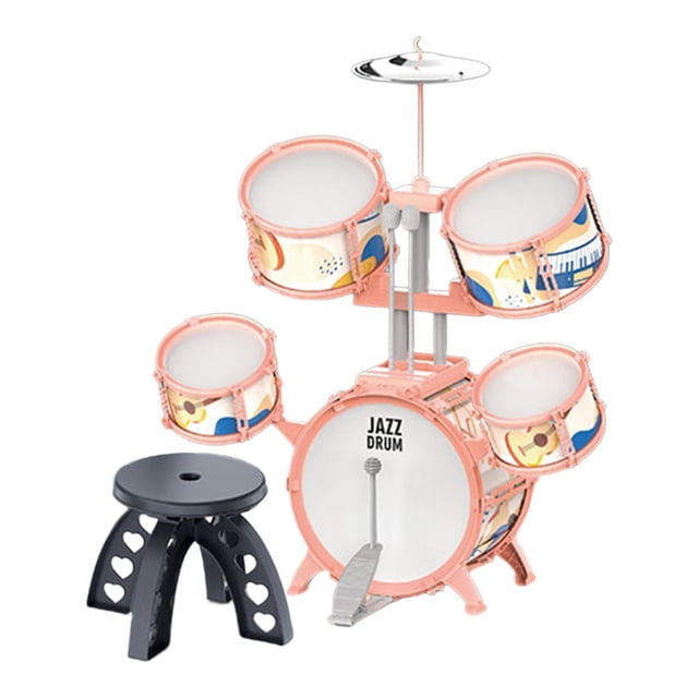 HILABEE Beginner Kids Drum Set Music Enlightenment for Child Party Stage Performance
