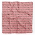 thumbnail image 1 of Bimba Orange Notes Musical Instrument Printed Pure Silk Scarf For Hair Neck Head Bandanas For Women 40 x 40 Inches, 1 of 6